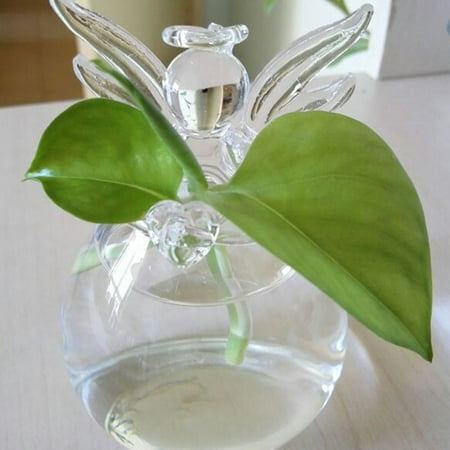 Angels Vases - Transparent Glass Vase Decoration Home Furnishing Angel Shape Flower Plant Stand Vase Hydroponic Technology Container