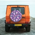 thumbnail image 6 of Naloa Skull rainbow mushroom colorful PVC Leather Spare Tire Wheel Cover for Car Truck SUV Camper Trailer Universal Fit many size15 inch, 6 of 6