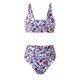 thumbnail image 1 of Traje de baño de 2 piezas para mujer, trajes de baño para mujer, bikini de color liso, traje de baño de playa para mujer, traje de baño dividido para mujer, 1 of 8