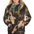 thumbnail image 3 of KLL Koi Fish Tranquility for Womens Pullover Hoodie with Pocket Hooded Long Sleeve Shirts Sweatshirt for Women-Small, 3 of 7