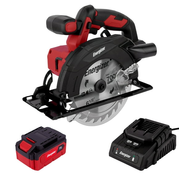 Sierra Circular Inalámbrica Brushless 6-1/2” 20V ENERGIZER con Batería 4Ah y Cargador