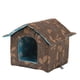 thumbnail image 2 of Casa cálida portátil para al aire libre, resistente a la intemperie, a prueba de lluvia y nieve, suministros para mascotas, casas para Cuadrado S Marrón Colco Refugio de gatos callejeros, 2 of 8