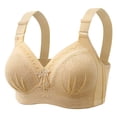 thumbnail image 4 of Sujetador sin aros y con fruncido fino para mujer: ropa interior cómoda con colección superior, nailon/spandex, tallas M-XXXXL, para todas las estaciones., 4 of 4