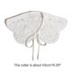 thumbnail image 3 of Women Sweet Girls for Doll Lace-Up Detachable Collar Big Shawl Embroidery Leaves Wreath Floral Wavy Scalloped Trim Scarf Capelet Poncho, 3 of 4