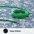 thumbnail image 5 of Nicole Miller New York Patio Country Ayala Botanical Floral Indoor/Outdoor Area Rug, Aqua/Ivory , 5'2"x7'2", 5 of 8
