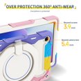 thumbnail image 3 of FJLBDE Case for Lenovo Tab M10 Plus 3rd Gen 2022 10.6 Inch with 360 Kickstand, Shoulder Strap Carrying Protective Cover, Multicolor Pink, 3 of 6