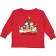 thumbnail image 3 of Inktastic Merry Catmas with Cat Tree and Yellow Star Boys or Girls Long Sleeve Toddler T-Shirt, 3 of 5