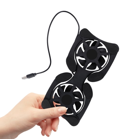 Mobestech Notebook Cooler Laptop Cooling Pad Black Plastic for Computer Use Foldable Design
