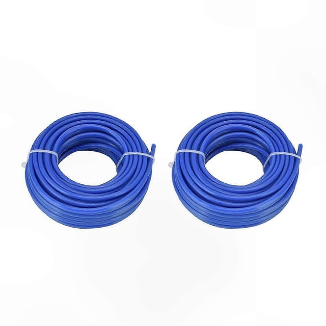 2PCS 4mm Nylon Round Trimmer Line for Lawn Mower Accessories Blue 10m / 32.8ft String Trimmer Line Replacement
