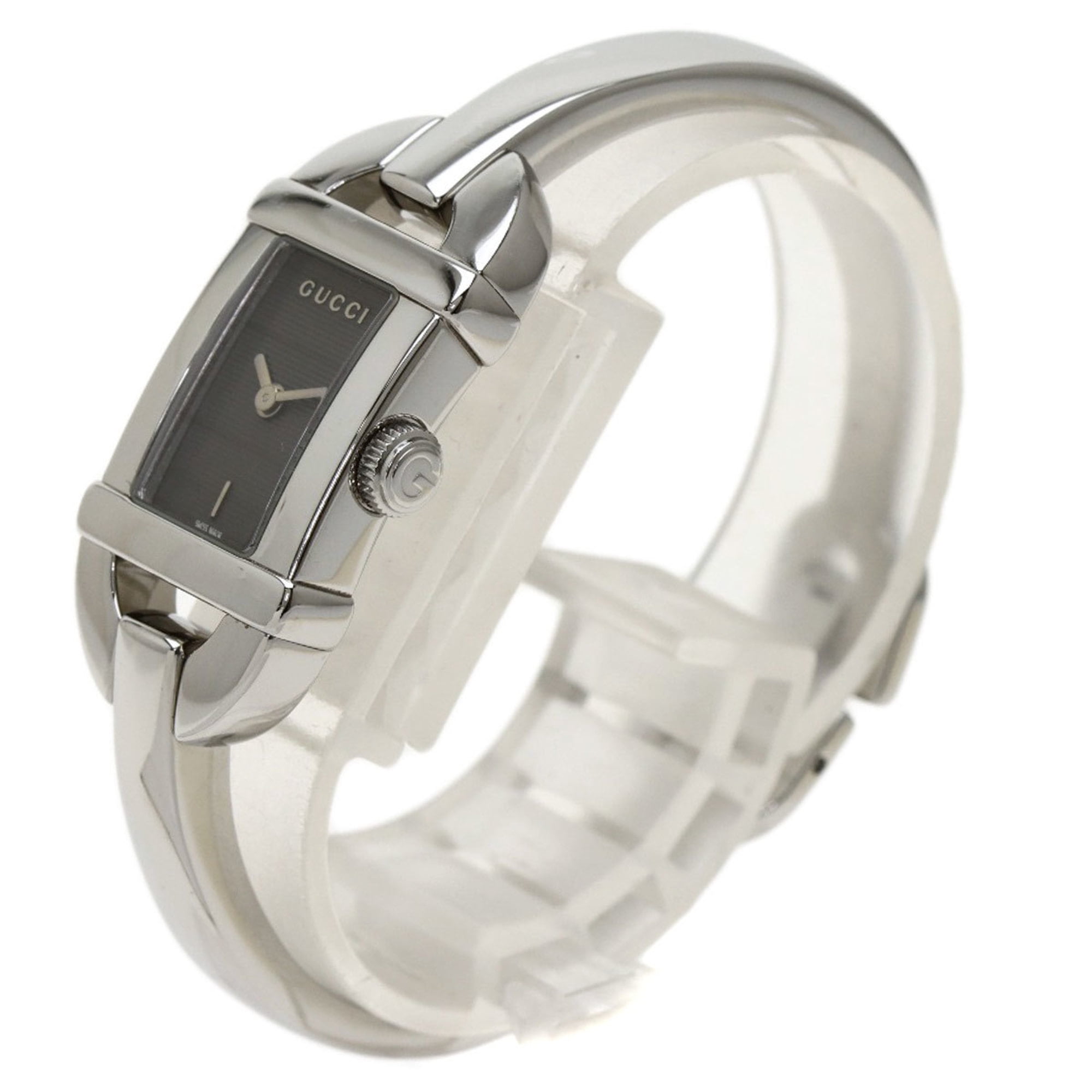 Pre Owned Gucci 6800L Bangle Watch Stainless Steel SS Ladies GUCCI