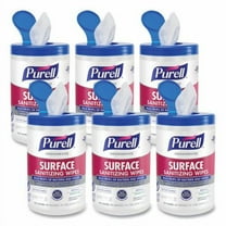 Purell Surface Sanitizing Wipes. Eliminates Listeria, E. Coli, and Norovirus. 110 Wipes p/Pack.