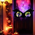 thumbnail image 5 of Halloween Luminous Eye Lights Hanging Wooden Decor 21x8.1 Inch, LED Spooky Party Decoration for Wall Window, Festive Mood Halloween Prop(B), 5 of 7