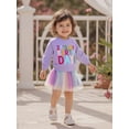 thumbnail image 5 of BemeyourBBs Toddler Baby Girl Birthday Dress Outfit 1 2 3 4 Years Old Birthday Tutu Skirt Set Letter Embroidery Long Sleeve Sweatshirt and Tulle Skirt Set Cute Kids Spring Fall Winter Clothes, 5 of 9
