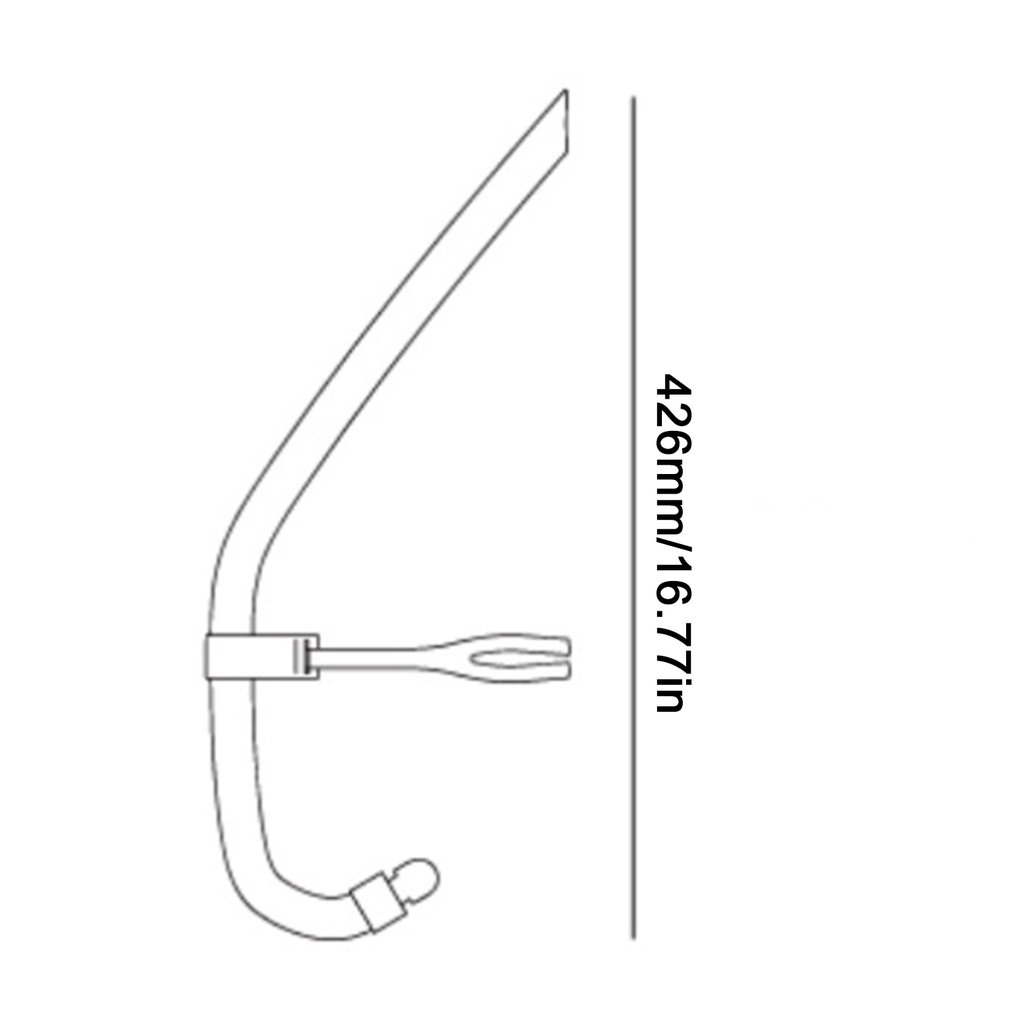 NEWLY Adult Silicone Dry Breathing Tube Professional Free Diving