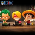 thumbnail image 1 of Cartoon Anim Figure One Piece Sitting Luffy Roronoa Sanji Nami Usopp Brooke Action Figures Car Ornaments Home Decor Toys GiftsJ He Qiyong unisex, 1 of 1