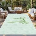 thumbnail image 2 of Green Bow Outdoor Rug for Patio/Deck/Porch, Non-Slip Large Area Rug 5 x 7 Ft, Cute Bowknot Minimalist Solid Color Indoor Outdoor Rugs Washable Area Rugs, Reversible Camping Rug Carpet Runner, 2 of 8