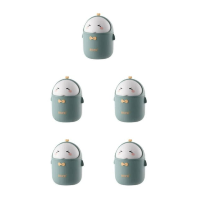 relayinert 1/2/3/5 Eco-Friendly And Portable Desktop Waste Pin - Easy To Empty And Clean Odorless Green 5PCS