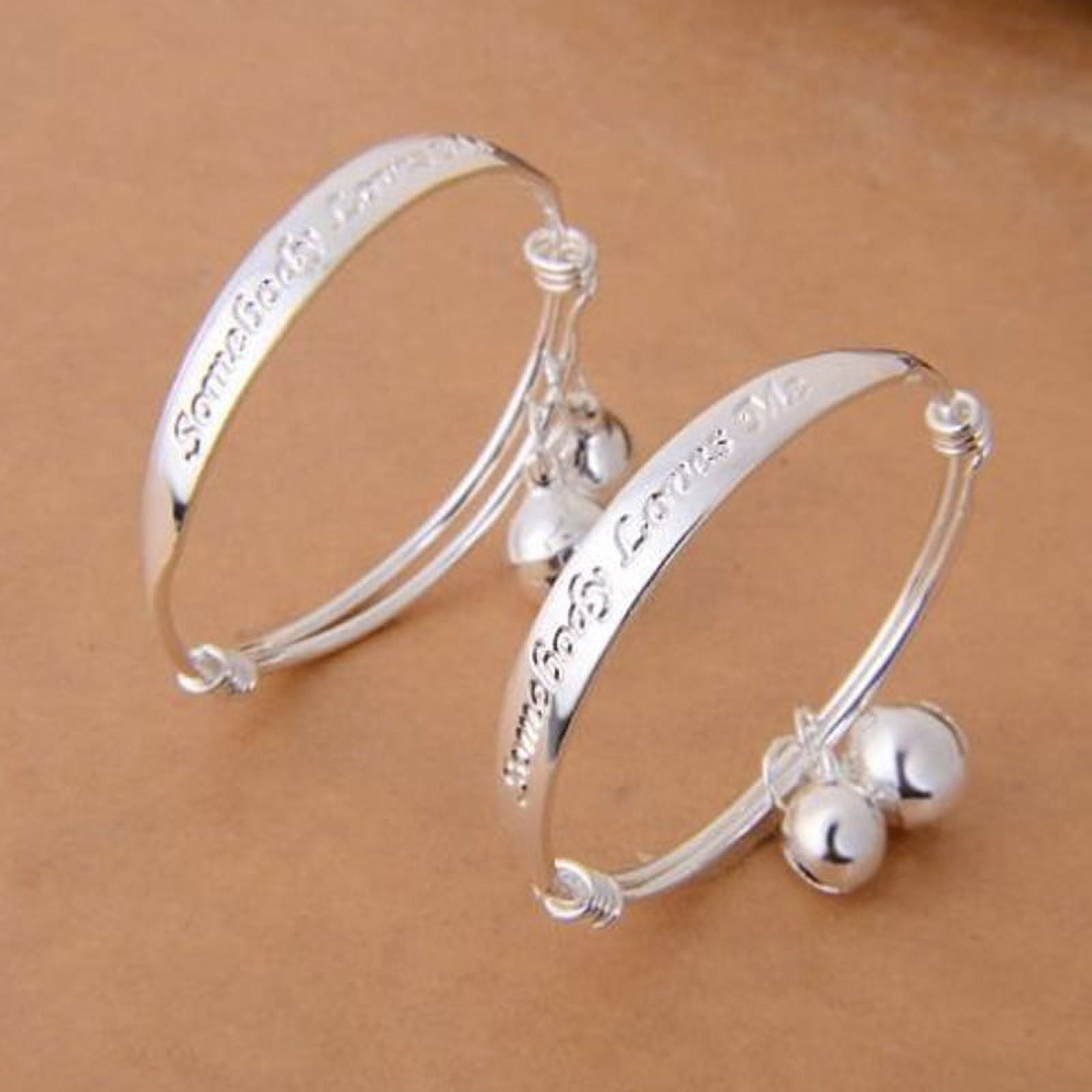 Baby Bracelets in Baby Jewelry | Silver - Walmart.com