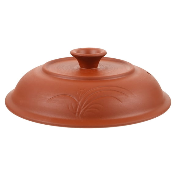 MLINS  Earthenware Pot Cover Multipurpose Stew Lid Cookware Lodge Pots