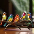 thumbnail image 3 of Observación de Aves Adornos Decoración del Hogar Cien Flores Observación de Aves Colgante Observación de Aves Serie Metal Decoración del Hogar, 3 of 7