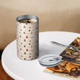 thumbnail image 3 of 20oz Coffee Tumblers Beige Christmas Decoration Pattern Stainless Steel Vacuum Insulated Travel Tumbler Coffee Cups Mug with Lid and Straw with Cleaning Brush for Cold & Hot Drinks, 3 of 5