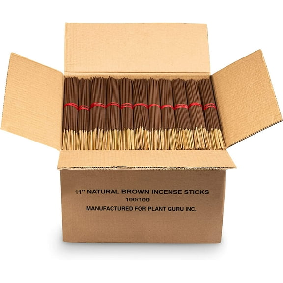 2000 Unscented Incense Sticks 11" Bulk Wholesale - 100% Natural Joss and Bamboo Punk Blanks - Great for DIY Aromatherapy Incense Making.