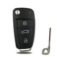 thumbnail image 5 of 315/433Mhz Remote Car Key For Audi Q7 B7 Q3 A3 TT A2 A8 A6 A6L A4 S5 C5 C6 B6 A4L A5 Q5 S RS S18X0837220 8P0837220D ID48 No Logo, 5 of 9