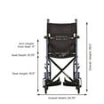 thumbnail image 5 of Nova Super Lightweight Comet Transport Wheelchair, 5 of 7