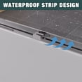 thumbnail image 6 of Leumius 56-60"x58" Double Sliding Bathtub Screen,Aluminum Frame,Premium 1/4" (6mm) Clear Tempered Glass, Chrome Hardware Sliding Glass Shower Enclosure,Chrome Finished, 6 of 8