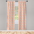 thumbnail image 2 of Ambesonne Sky Curtains, Sleeping Sun Cloud with Stars, Pair of 28"x95", Blush Yellow and Soft Blue, 2 of 4
