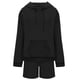 thumbnail image 3 of Sudadera Conjunto de chándal de 2 piezas para mujer, traje de chándal cómodo y holgado a la moda Kuymtek Negro T S para Mujer, 3 of 7