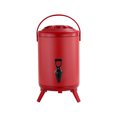 thumbnail image 1 of Bewildely Barriles aislantes de acero inoxidable de gran capacidad para almacenamiento de té imprescindibles para los amantes del té Teteras rojo mate, 1 of 6