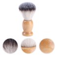 thumbnail image 3 of FELTECHELECTR Cepillo de afeitar para hombres con cerdas de nailon sintético y mango de madera natural, ideal para bigote, barba y cuidado facial., 3 of 7