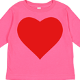 thumbnail image 4 of Inktastic Red Heart Boys or Girls Long Sleeve Toddler T-Shirt, 4 of 5