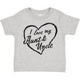 thumbnail image 3 of Inktastic I Love My Aunt and Uncle in Black Chalk Heart Boys or Girls Toddler T-Shirt, 3 of 5