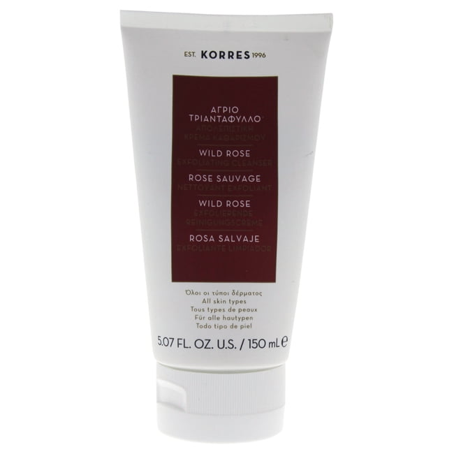 Wild Rose Exfoliating Cleanser by Korres for Women 5.07 oz Cleanser