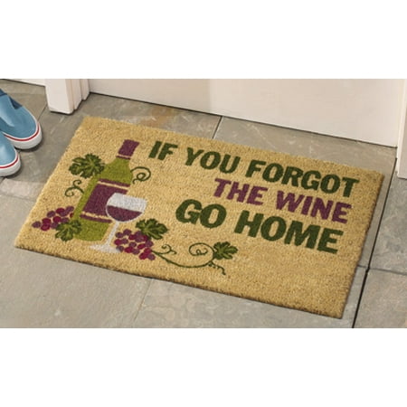 Grape Decor - Decorative Wine Coco Mat Tuscan Grape Vineyard Wine Kitchen Home Accent Rug Runner Decor