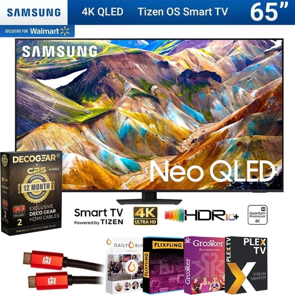 Samsung QN65QN85DBFXZA 65 Inch Neo QLED 4K Smart TV 2024 Bundle w/ Premiere Movie Package   Deco Gear 4K HDMI 2.0 Cable x2 & CPS Exclusive 12 Month Protection