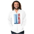 thumbnail image 4 of Size Matters Funny Washington DC Zip Hoodie Sweatshirt Men Brisco Brands X, 4 of 5
