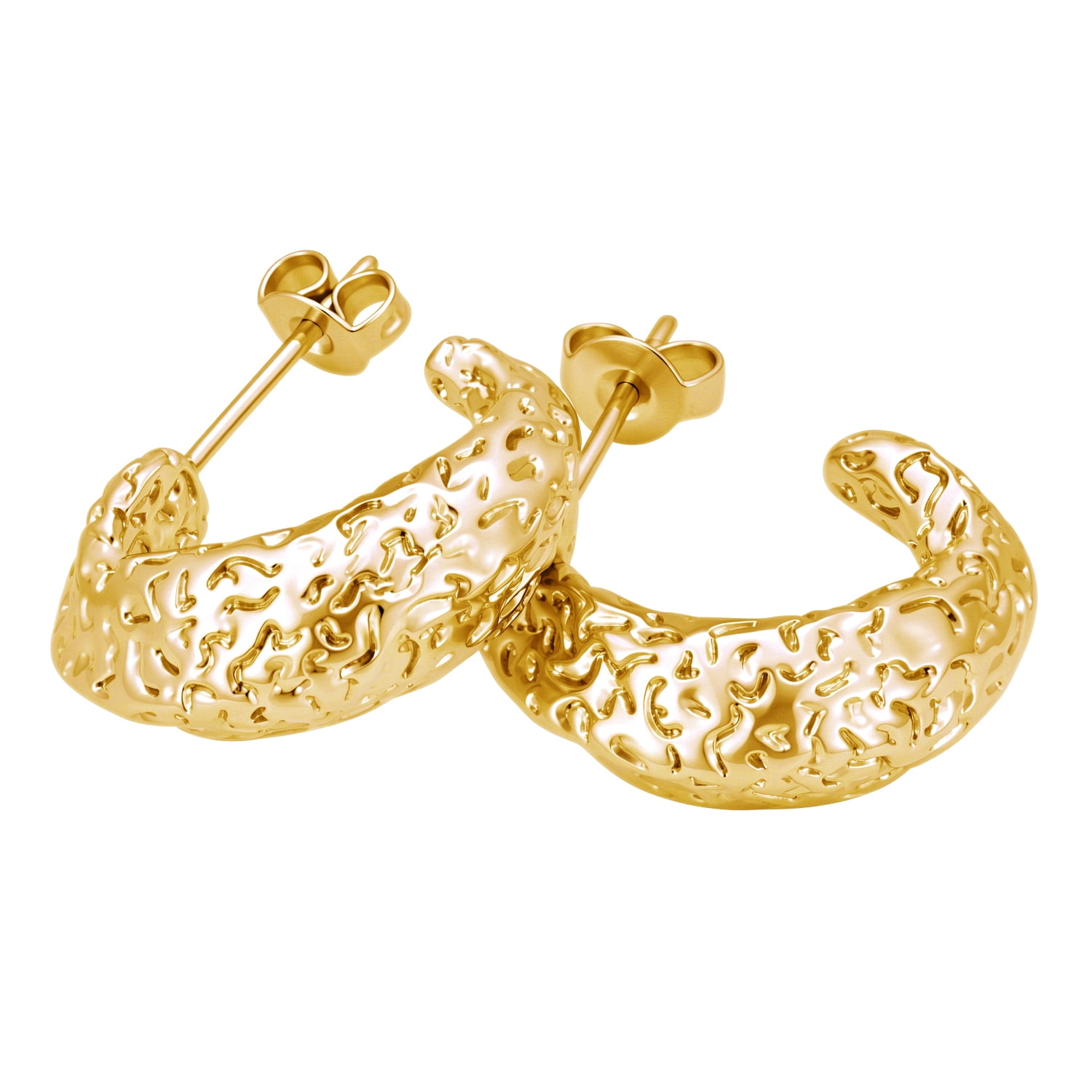 Cate & Chloe Oaklynn 18k Yellow Gold Plated Hoop Earrings for Women