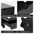 thumbnail image 2 of LIFERECORD 5-Drawer File Cabinet Lateral Filing Under Desk Storage Organizer with Wheels for Home Office Black, 2 of 6