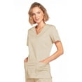 thumbnail image 3 of Cherokee Workwear Core Stretch Women's Scrubs Top Mock Wrap 4728, 3 of 6