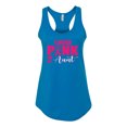 thumbnail image 2 of I Wear Pink for My Aunt Survivor Awareness Ladies Racerback Tank Top, Turquoise, Medium, 2 of 3