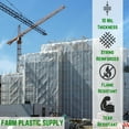 thumbnail image 2 of Farm Plastic Supply - String Reinforced Flame Retardant Crawl Space Vapor Barrier - 10 Mil - Heavy Duty Plastic Film, Drop Cloth Vapor Barrier, Construction Poly Cover Plastic Covering (13' x 10'), 2 of 3