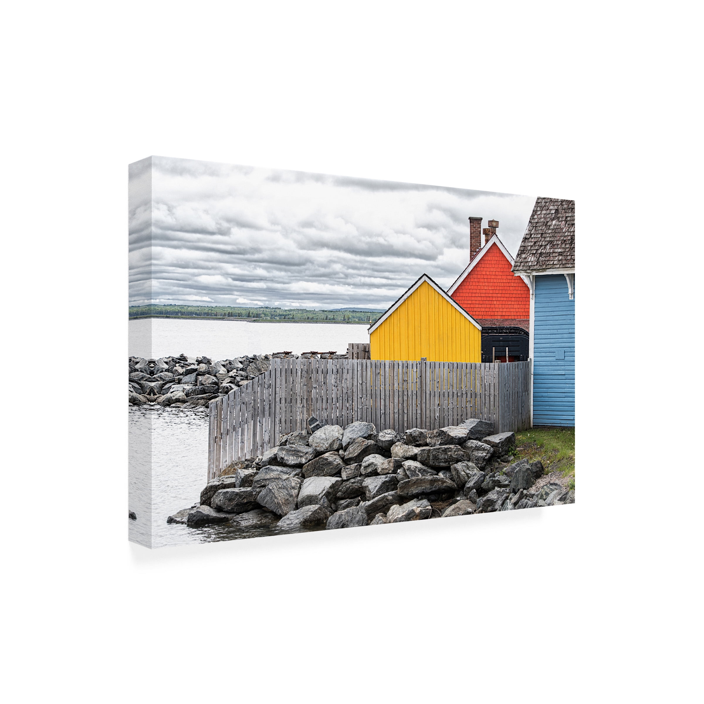 Chuck Burdick 'Coastal Geometry' Outdoor Canvas