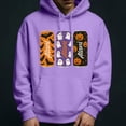 thumbnail image 2 of LUOGENLI Chandails à Capuche pour Hommes Graphiques Country Halloween Chandail à Capuche Graphique à Manches Longues Chandail avec Imprimé Décontracté Confortable Veste Douce pour Automne Hiver Violet Taille TG, 2 of 5