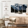 thumbnail image 5 of Elephant Stock Banff Highway Mountain Scene Wall Art - Horizontal Multi Panel Canvas - Living Room Wall Decor - Transportation Multi Panel - Black And Blue Decor - 43" x 27", 5 of 8