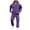 Purple, variant on Zimjoy Mens Sweatsuit Workout Mens Track Suits 2 Piece Set Casual Winter Hoodie and Cargo Sweatpants Set Fleece Sportswear Tracksuits with Pockets, Beige L