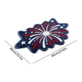thumbnail image 3 of Beautynvta 4th of July Bathroom Rugs, American Fireworks Tufted Rug Patriotic Floor Mat, Plush Non-Slip Absorbent Bath Rug for Indoor Entrance Bathroom Decor, 15.7x23.6 Inch, 3 of 7