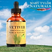 Vetiver Essential Oil (1 oz), Premium Therapeutic Grade, 100% Pure and Natural, Perfect for Aromatherapy, Soothing the Body and Mind, and Much More by Mary Tylor Naturals